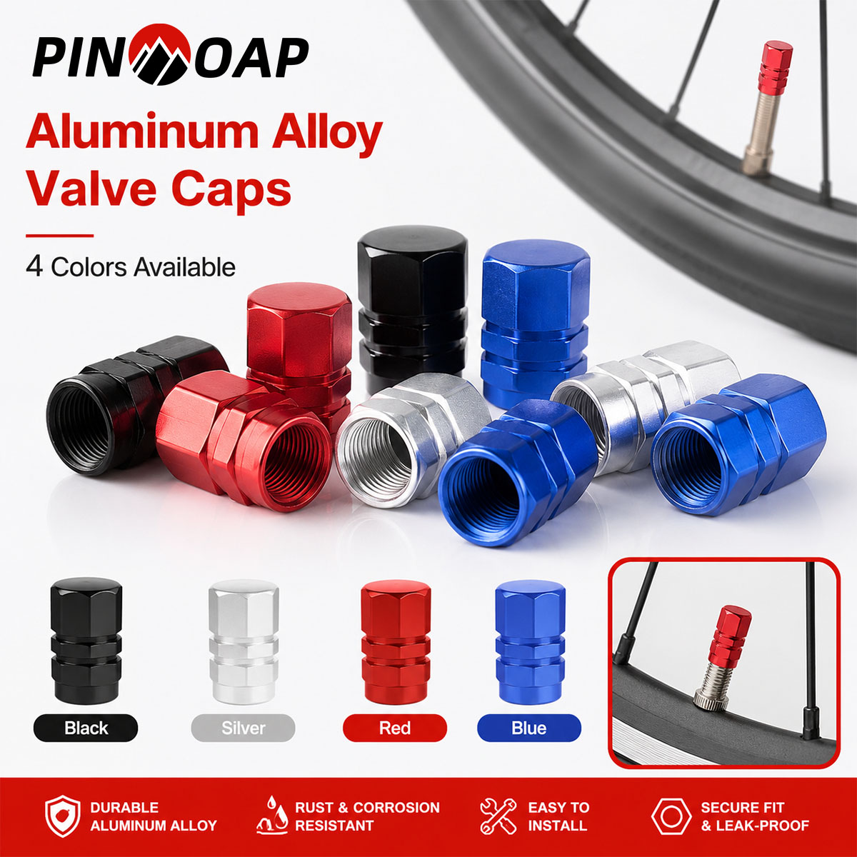 Motorcycle Valve Cover - PINMOAP 4/12 Pezzi Tappi Esagonali per