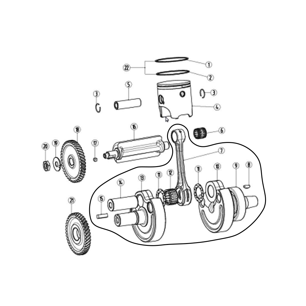 Moto Albero Motore Biella di M - Motorcycle Crankshaft recensione e prezzo
